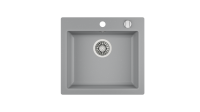 Кухонная мойка CLIVO 50 S-TQ 1B ALUGRAUMETALLIC